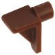 Shelf Support D6mm w Goove Plug Plastic Wht