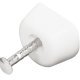Shelf Support Flat Knock-in Plastic Wht/SNP