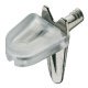 Shelf Support D3mm w Cap Plug Zinc Alloy NP