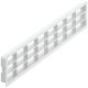 Ventilation Grille Rectangle 400x72mm Plastic White
