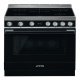 Smeg Por CPF9IPBL Range Ckr Ind Black/Stainless Steel