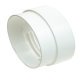 Manrose 150mm T.Hose Conn PVC Wht Male