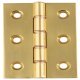 Butt Hinge DPBW Sqr 76x50mm Brass SN