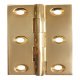 Broad Style Hinge 75x42mm Brass Copper