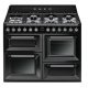 Smeg Vic TR4110BL1 Range Ckr DF Black/Stainless Steel
