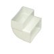 Manrose 220x90mm 90D Vrt Conn PVC Grey