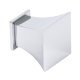 Augusta Knob+BP Zinc Alloy Polished Chrome 30x30mm