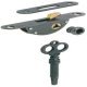 Hook Bolt Mortice Lock BS 9mm UH Steel Brz