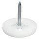 Pin Type Glide D13mm Plastic Wht