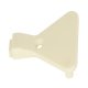 Door Stop w Two Dowels Plastic/PVC CrWht