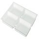 Variant-D 28mm Tray 4 Compartments Wht