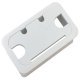 Cable Outlet Rect 55x105mm Plastic Black