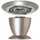 Furniture Feet/Plate Set 100mm Plastic Silver