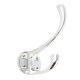 Hemlock Hat+Coat Hook 134x73x31mm Brs PC