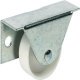 D35mm Castor Fixed without Brake Plastic Galvanised/Wht