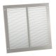 Louvred Air Grille 406x203mm M.Steel/S.Silver