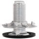 Plinth Adj Fit M8x45mm D23mm Galvanised Steel/Black