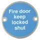 Sign D76mm-Fire door keep lockd shut PAA