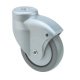 D80mm Castor Swivel without Brake Pin Silver