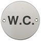 Graphic Sign D76mm-W.C. PSS/Black