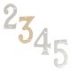 Numeral 9  76mm Zinc Alloy Polished Brass