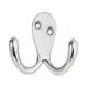 Coat Hook Dbl 76x56x25mm Zinc Alloy CP