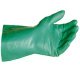 Nitrile Gloves Flocklined Green L
