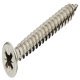 Hospa Screw Ful Countersunk PZ1 D3.0x20mm A2 Stainless Steel