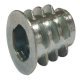 Screw-In Sleeve M6 D7.5x13mm SW6 Zinc Alloy Galvanised