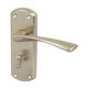 Olton Lever Hdls/Plt WC Lock Zinc Alloy PC