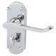 Lvr Scroll Hdls/Plt 167mm WC Lock Zinc Alloy PC