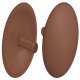 Cover Caps D12.0mm PZ3 Phillips Plastic Brown