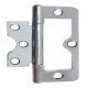 Flush Hinge 75x25mm LD Inset M.Steel EB