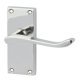 Victorian Lvr Hdls/Plt Scroll Latch EB
