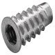 Screw-In Sleeve M6 D7.5x20mm SW6 Zinc Alloy Galvanised