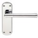 Mitred Lever Hdls/Plt Latch Brass P/SC