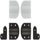105D Chest Lid Hinge Rectangle Stainless Steel/Plastic Grey/Wht