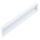 Cubic Inset Handle Zinc Alloy Matte White 160mm
