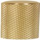 Graf 2 Cyl Knob Aluminium Dk Bru Brs D10x33mm