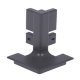 Gola System B+ Profile Conn.Ext Crn Aluminium Wht
