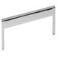 U Pull Handle Zinc Alloy Polished Chrome 28.5x128mm Fixing Centres