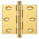 Butt Hinge Ball BB 76x50mm Brs P/L