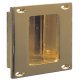Flush Pull Handle 102x51mm Brass Polished Brass
