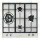 Smeg Cls PX364L Hob Gas 4Z Stainless Steel
