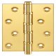 Butt Hinge BB Sqr 100x75mm Brs PCP