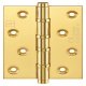 Butt Hinge FR30 BB Sqr 100x75mm Brs PCP