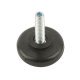 Base Leveller Plastic Black M8x22mm D40x10mm