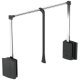 2004 WithRobe Pull Rail 440-610mm Black/Chrome