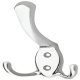 Hat+Coat Hook 75x123x20mm Zinc Alloy Polished Chrome Plt