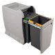 City 400 PO Bin Hinged 2x12L Lt/Dk Grey